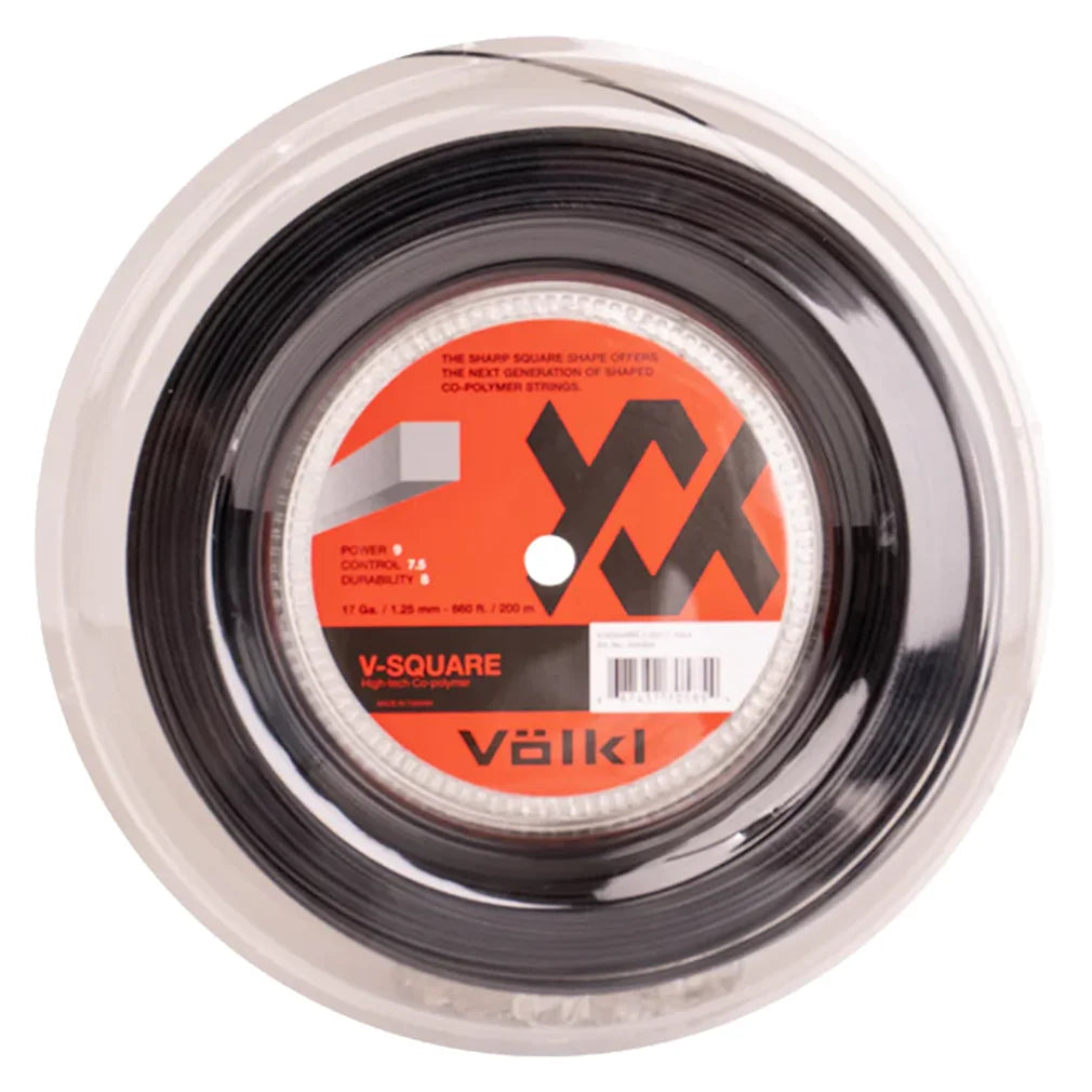 V-Square Tennis String Reel STRINGS VOLKL Black 16
