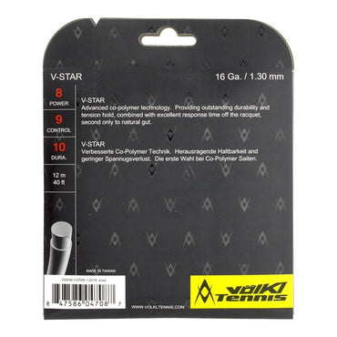 V Star Tennis String Silver Strings VOLKL 17