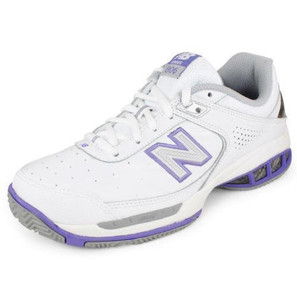 Women's WC806 2E Width Tennis Shoes White Womens Shoes NEW BALANCE 6 White