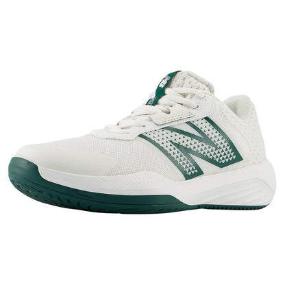 Women`s 696v6 D Width Tennis Shoes White and Marsh Green Shoes NEW BALANCE White 5.5