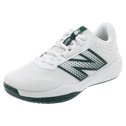 Women`s 696v6 D Width Tennis Shoes White and Marsh Green Shoes NEW BALANCE White 5