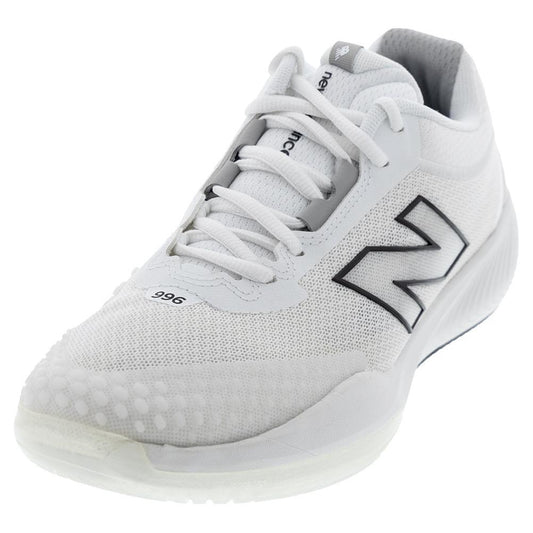 Women's FuelCell 996v6 B Width Tennis Shoes White and Black Womens Shoes NEW BALANCE White 5
