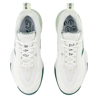 Women`s Fresh Foam X CT-Rally B Width Tennis Shoes White and Marsh Green NEW BALANCE