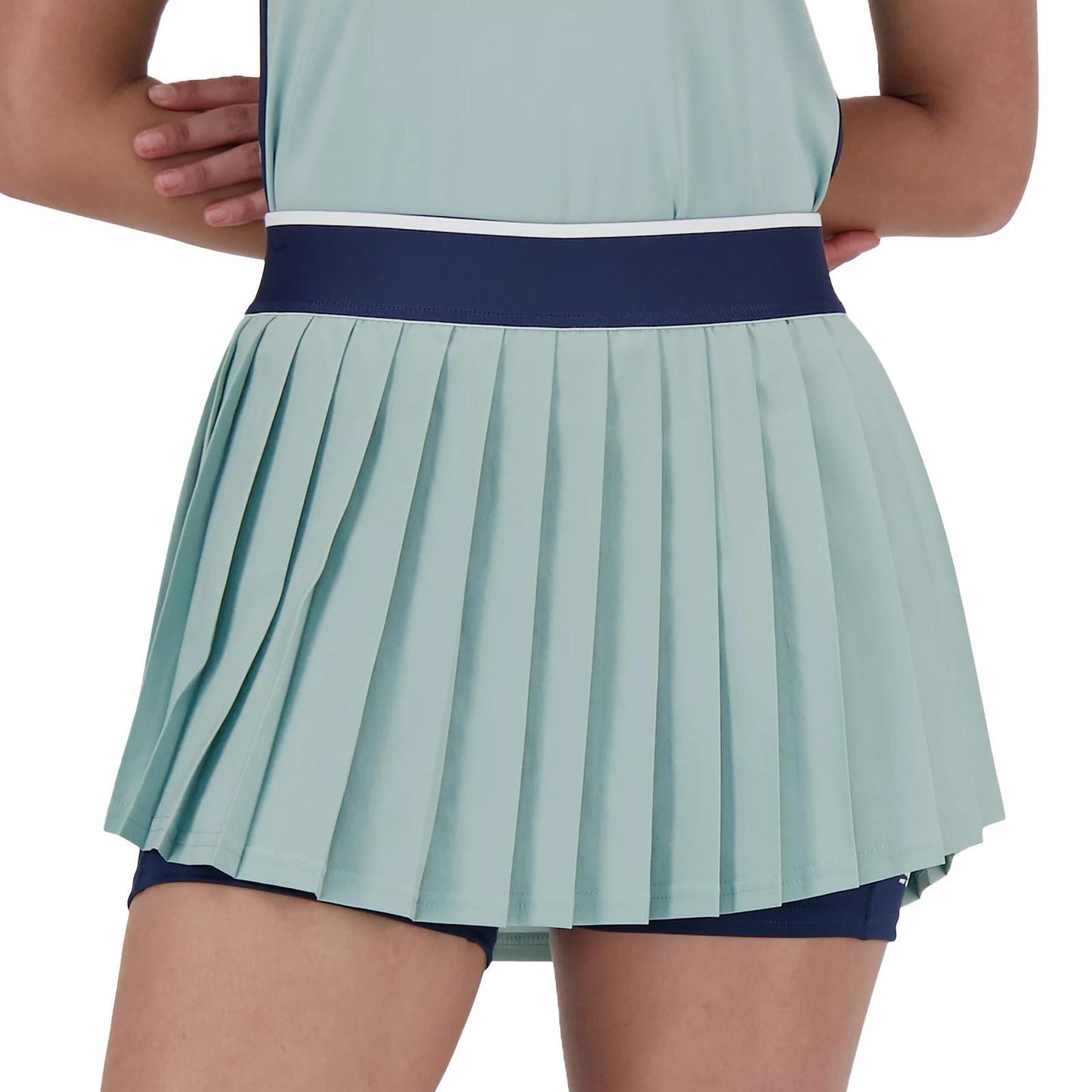 Women's Novelty Pleated Tennis Skort Salt Marsh Womens Apparel NEW BALANCE