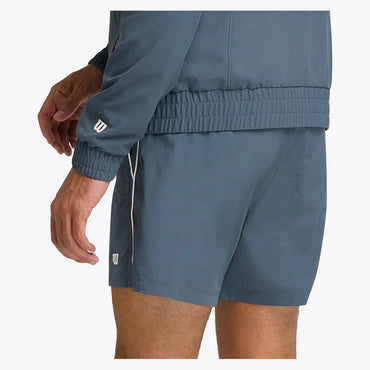 Men`s 6 inch Unlined Volley Tennis Shorts Slate Blue WILSON