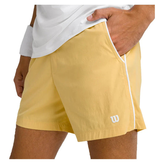 Men`s 6 inch Unlined Volley Tennis Shorts Golden WILSON S