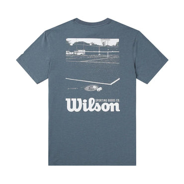 Men`s Easy Street Tennis Tee Slate Blue WILSON