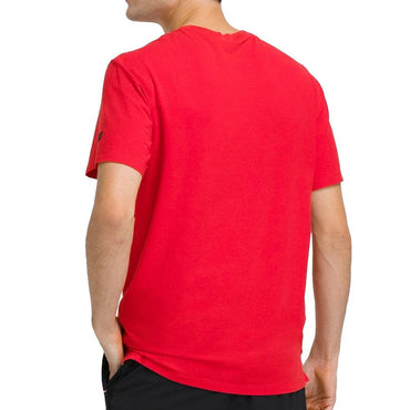 Men`s Easy Street Tennis Tee Infrared and Classic Navy WILSON
