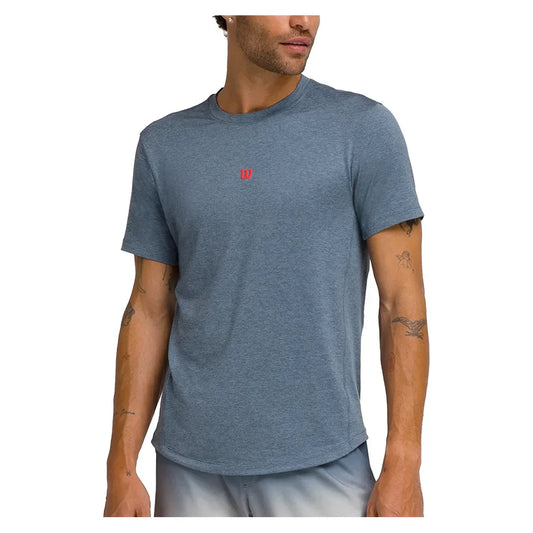 Men`s Everyday Performance Tennis Tee Slate Blue WILSON S