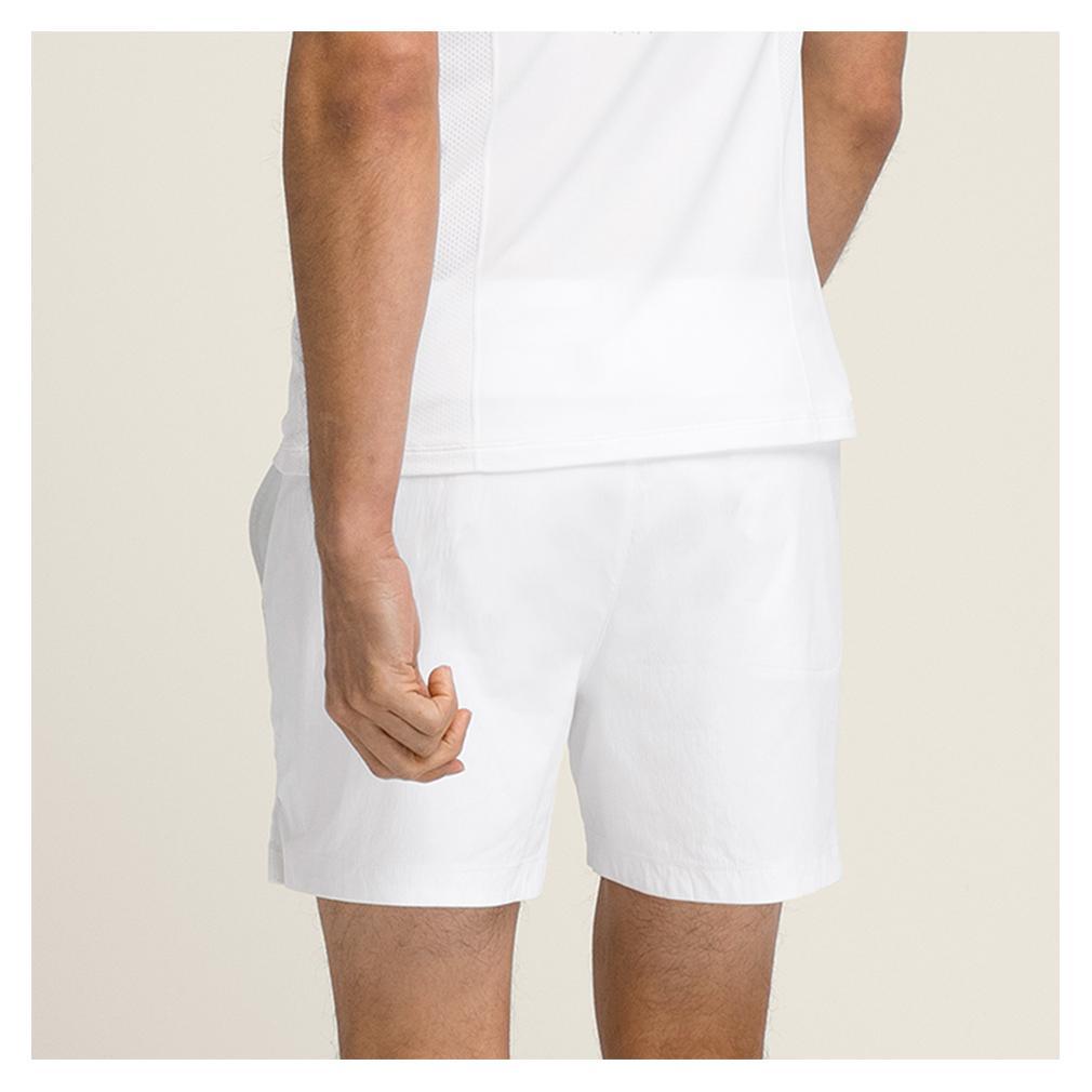 Men's Volley 6 Inch Tennis Short Bright White Mens Apparel WILSON