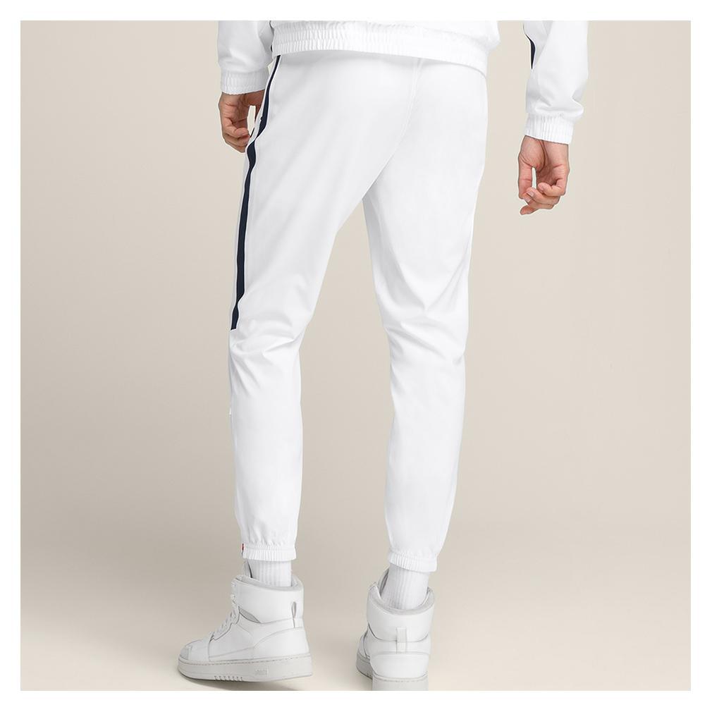 Men's Grand Slam Tennis Jogger Bright White and Classic Navy Outerwear WILSON