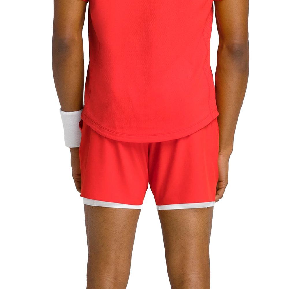 Men`s 7 inch Unlined Tournament V2 Tennis Short Infrared WILSON
