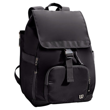 Women's Fold Over Tennis Backpack Black Promotions WILSON