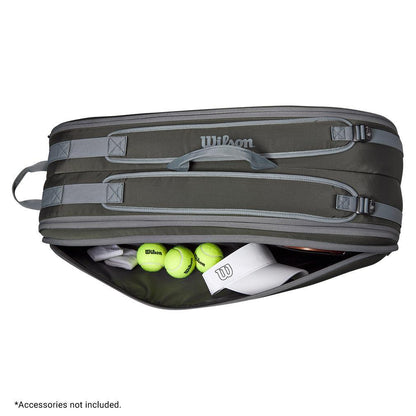 Tour 6 Pack Tennis Racquet Bag Dark Green Gifts WILSON
