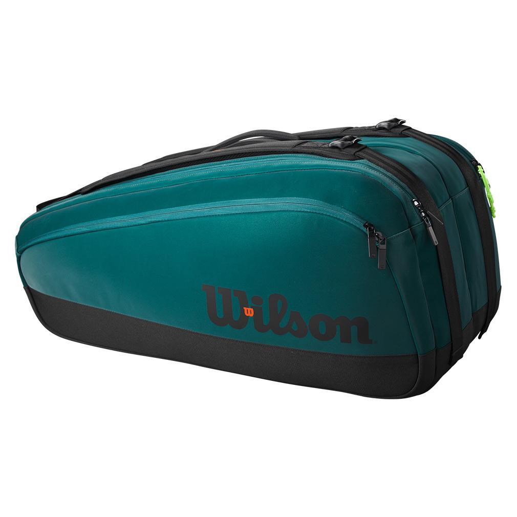 Blade Super Tour 9 pack V9 Tennis Bag Green Tournament Gear WILSON