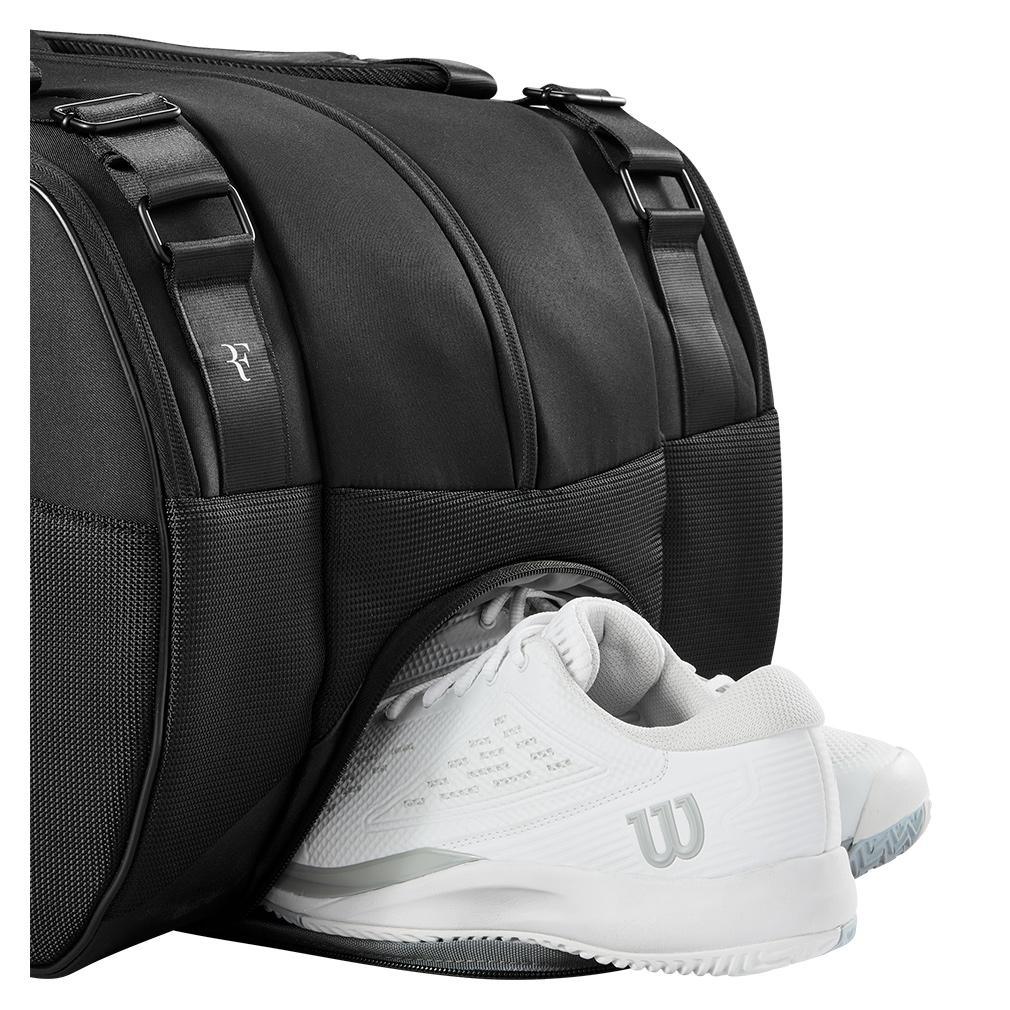 RF Tournament 15pk Tennis Racquet Bag Black SHOP BY PLAYER WILSON