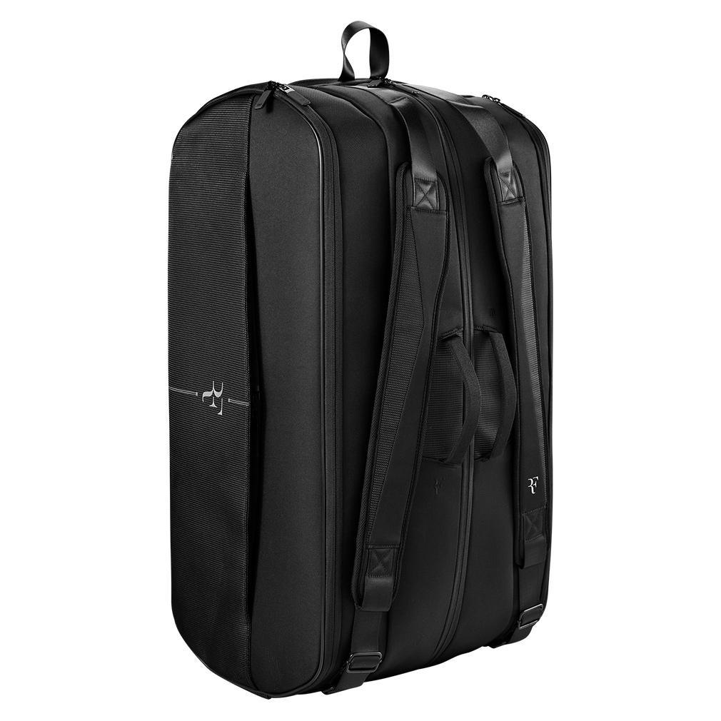 RF Tournament 15pk Tennis Racquet Bag Black SHOP BY PLAYER WILSON