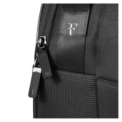 RF Tournament 15pk Tennis Racquet Bag Black SHOP BY PLAYER WILSON
