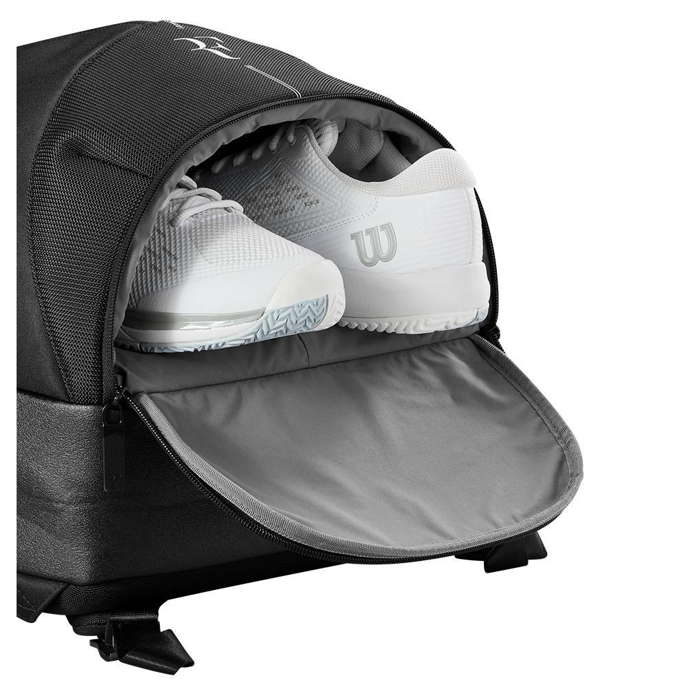 RF Tennis Backpack Black SHOP BY PLAYER WILSON