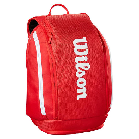 Super Tour 2025 Tennis Backpack Red BAGS WILSON ONE_SIZE