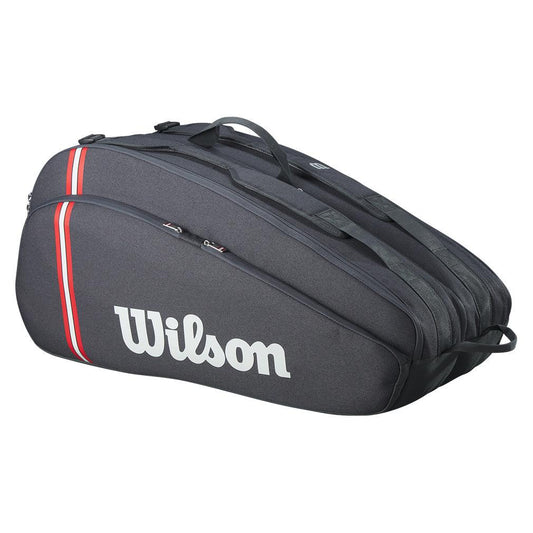 Tour 12 Pack Tennis Racquet Bag Black WILSON ONE_SIZE Black