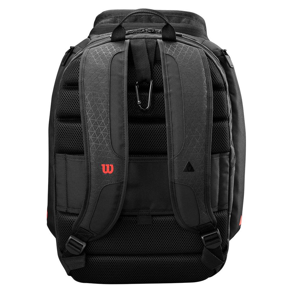 Clash V3 Tennis Backpack Black and Infrared WILSON