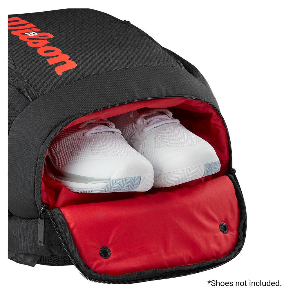 Clash V3 Tennis Backpack Black and Infrared WILSON