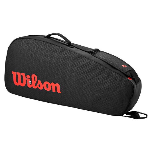 Clash V3 3 Pack Tennis Racquet Bag Black and Infrared WILSON ONE_SIZE