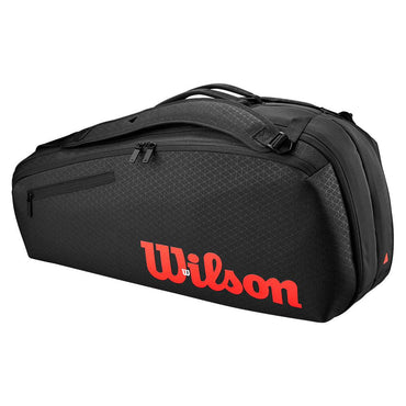 Clash V3 6 Pack Tennis Racquet Bag Black and Infrared WILSON