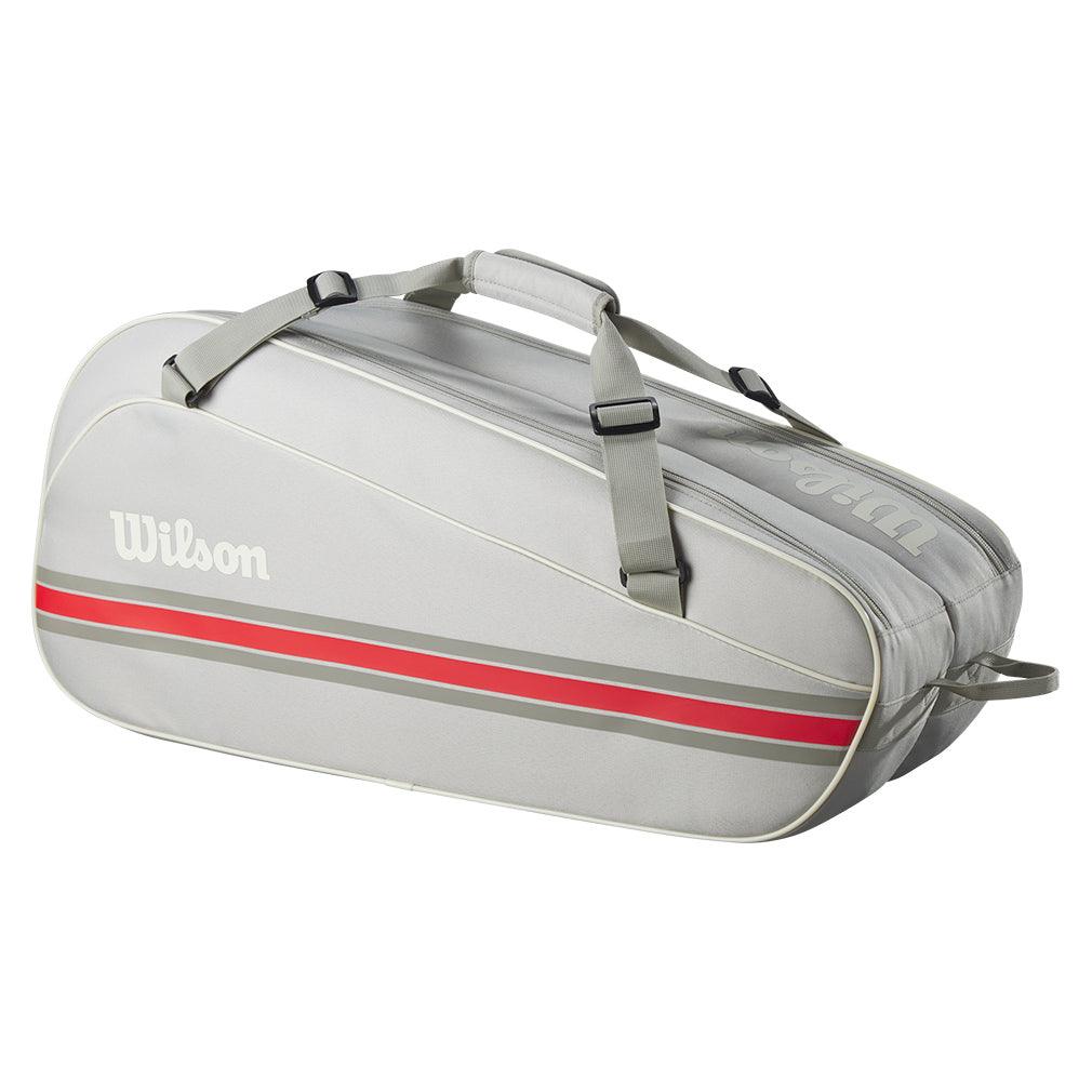 6 Pack Team Tennis Racquet Bag Oats WILSON ONE_SIZE Grey