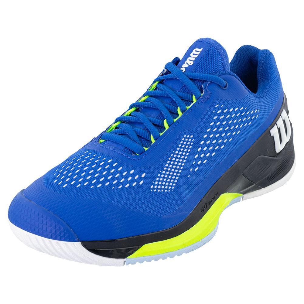 Men's Rush Pro 4.0 Tennis Shoes Lapis and Black Shop By Player WILSON 7