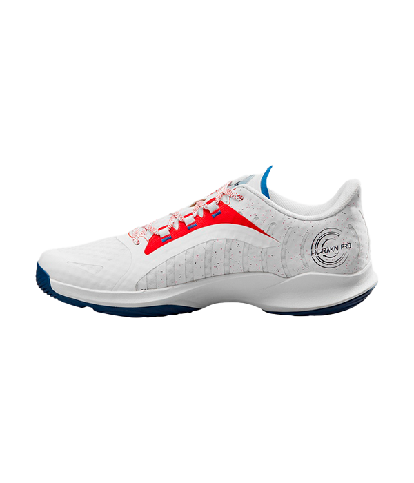 Wilson Hurakn Pro White/Wilson Red/D V Blue 2024 Padel Shoes Zapatillas Wilson 41 1/3