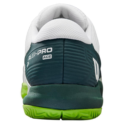 Men's Rush Pro Ace Wide Tennis Shoes White and Ponderosa Top Tennis Shoes WILSON