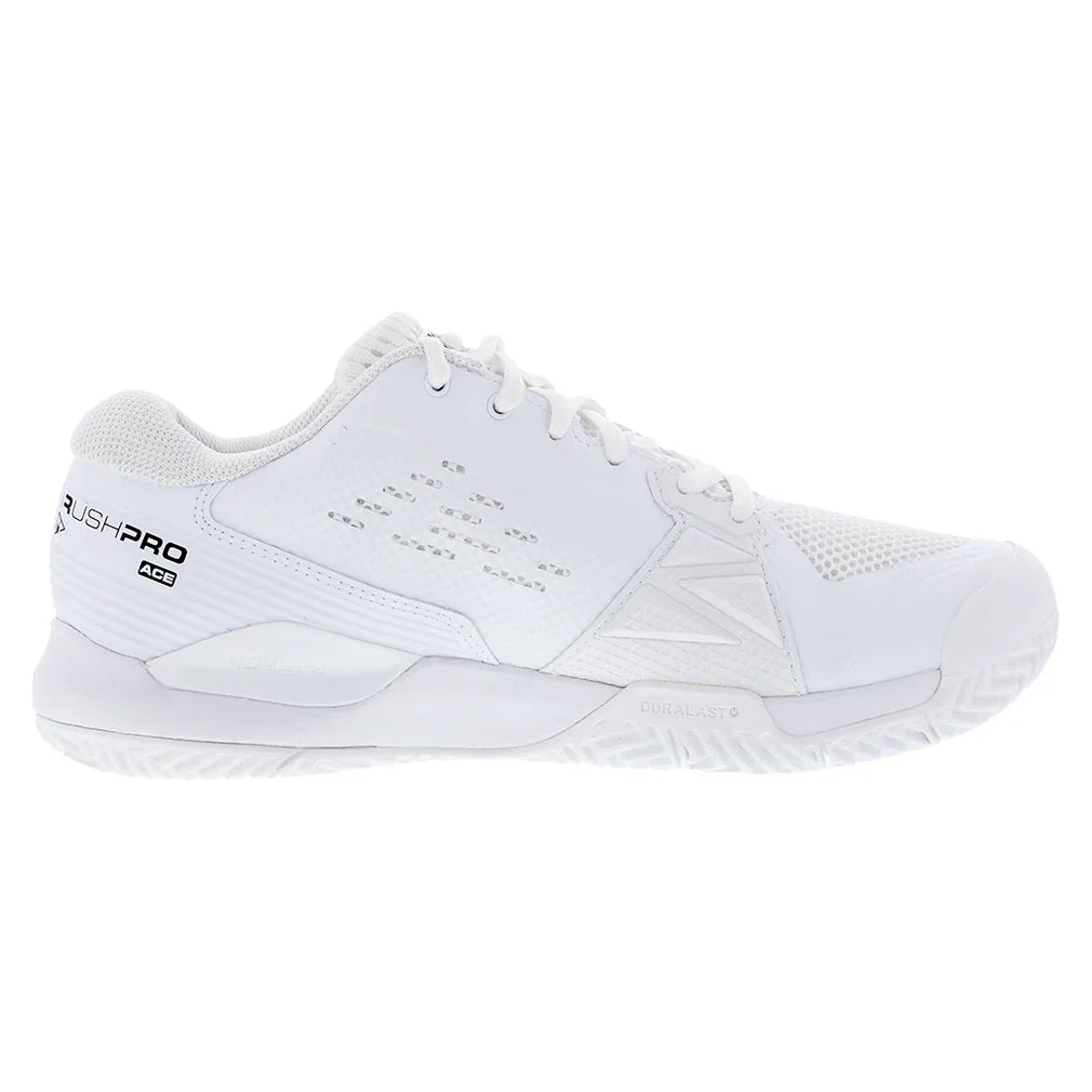 Men's Rush Pro Ace Wide Tennis Shoes White and Black Top Tennis Shoes WILSON