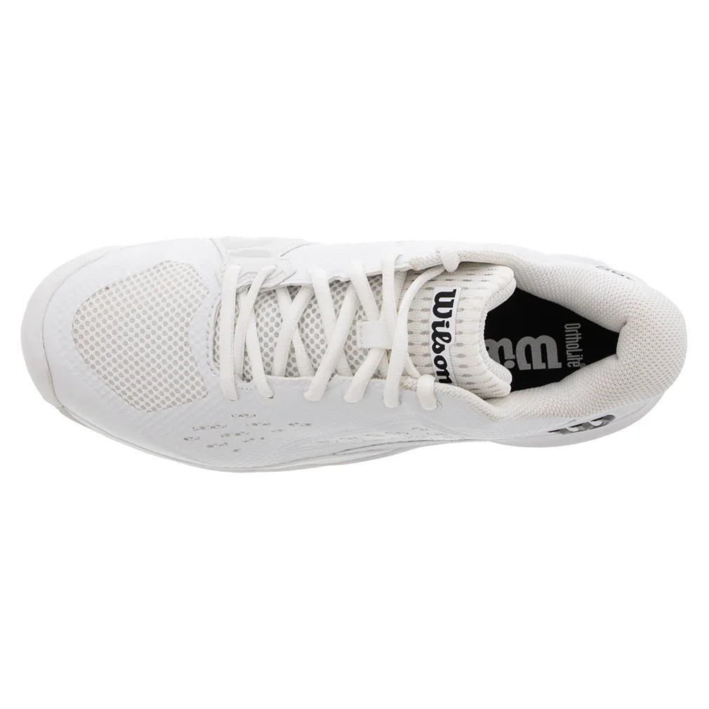 Men's Rush Pro Ace Wide Tennis Shoes White and Black Top Tennis Shoes WILSON