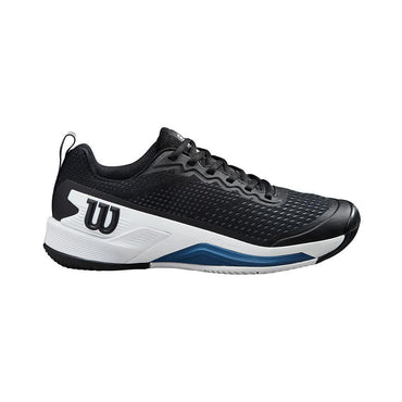 Men's Rush Pro 4.5 Tennis Shoes Black and Ensign Blue Top Tennis Shoes WILSON