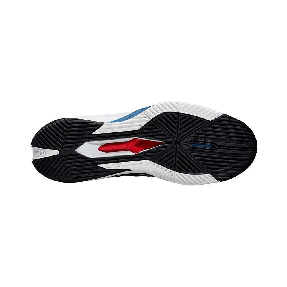 Men's Rush Pro 4.5 Tennis Shoes Black and Ensign Blue Top Tennis Shoes WILSON
