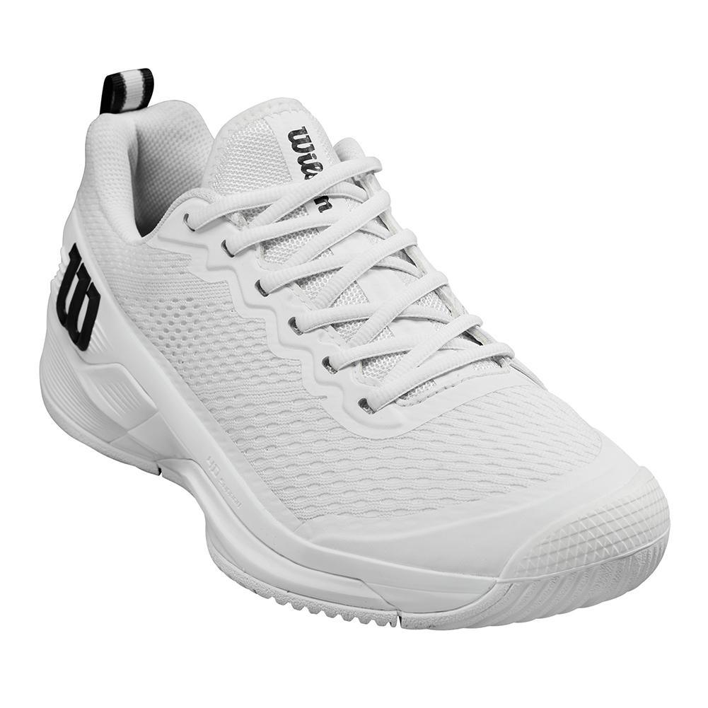 Men's Rush Pro 4.5 Tennis Shoes White and Black Tournament Gear WILSON
