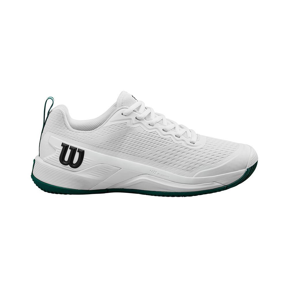 Men's Rush Pro 4.5 Tennis Shoes White and Aventurine Top Tennis Shoes WILSON