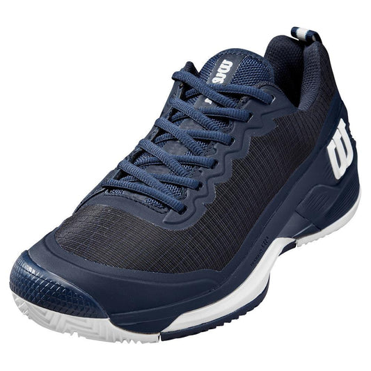 Men`s Rush Pro 4.5 Clay Tennis Shoes Navy Blazer WILSON 7 Black