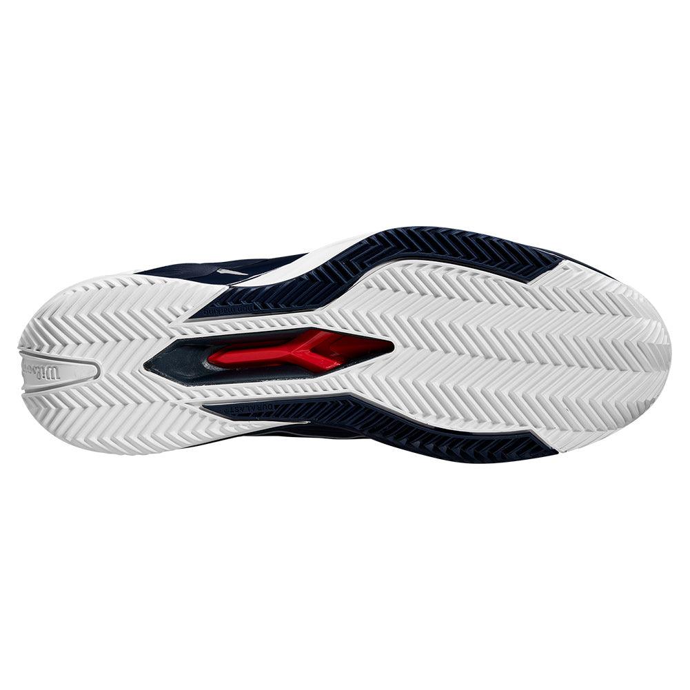 Men`s Rush Pro 4.5 Clay Tennis Shoes Navy Blazer WILSON