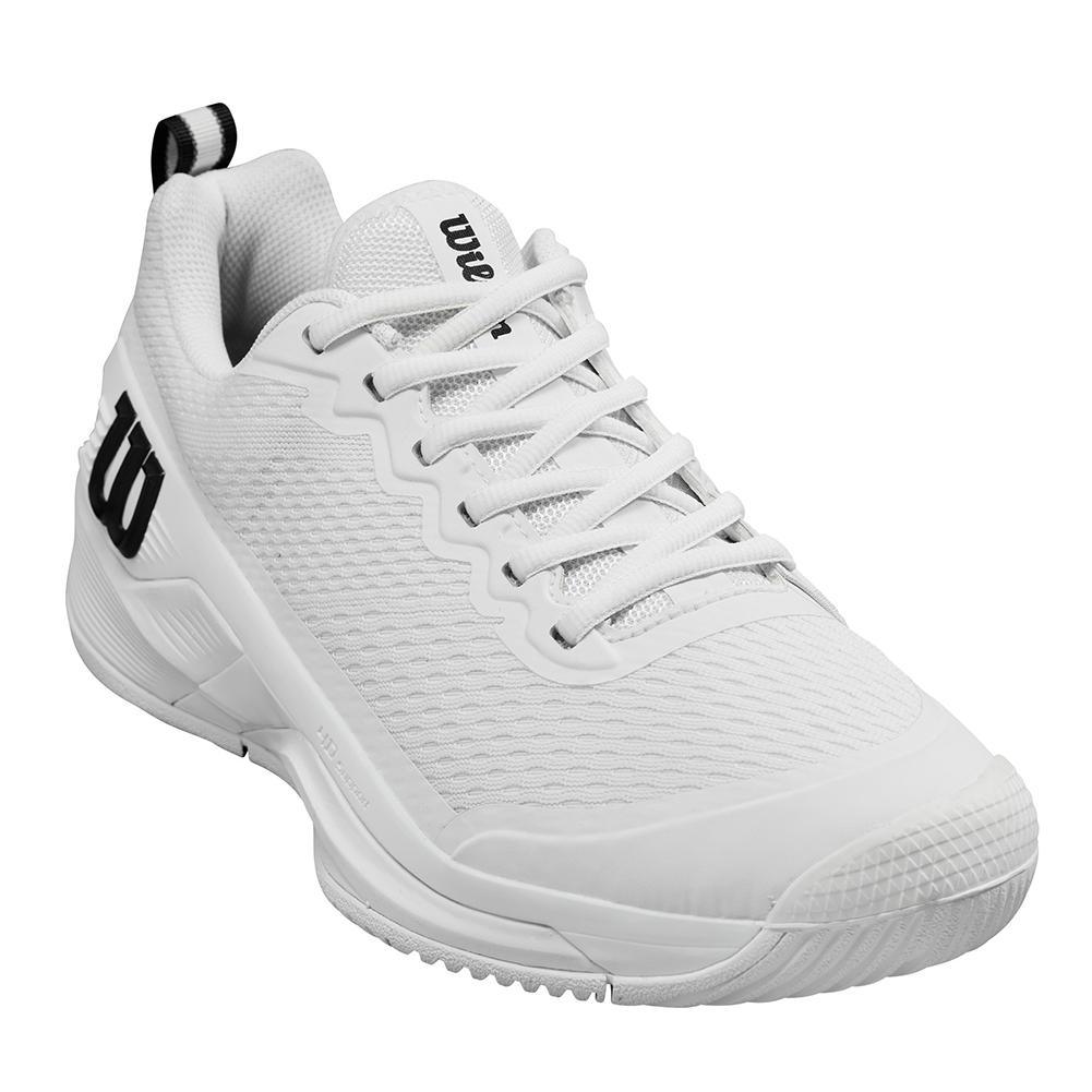 Men's Rush Pro 4.5 Wide Tennis Shoes White and Black Top Tennis Shoes WILSON