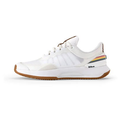 Women`s Intrigue Tour Clay RG Tennis Shoes White and Bone Brown WILSON