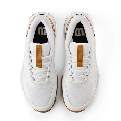 Women`s Intrigue Tour Clay RG Tennis Shoes White and Bone Brown WILSON