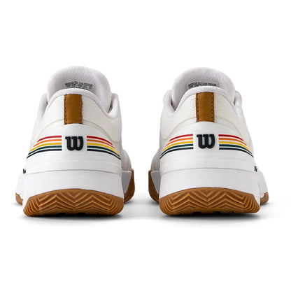 Women`s Intrigue Tour Clay RG Tennis Shoes White and Bone Brown WILSON