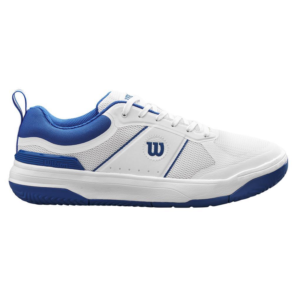Men`s Pickle Pro Pickleball Shoes White and Deja Vu Blue SHOES WILSON