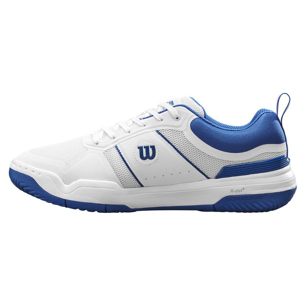 Men`s Pickle Pro Pickleball Shoes White and Deja Vu Blue SHOES WILSON