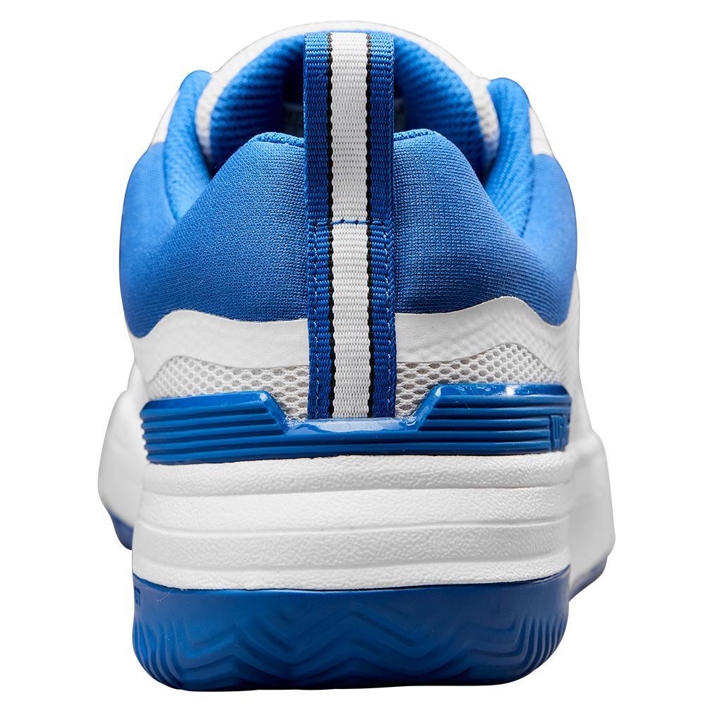 Men`s Pickle Pro Pickleball Shoes White and Deja Vu Blue SHOES WILSON