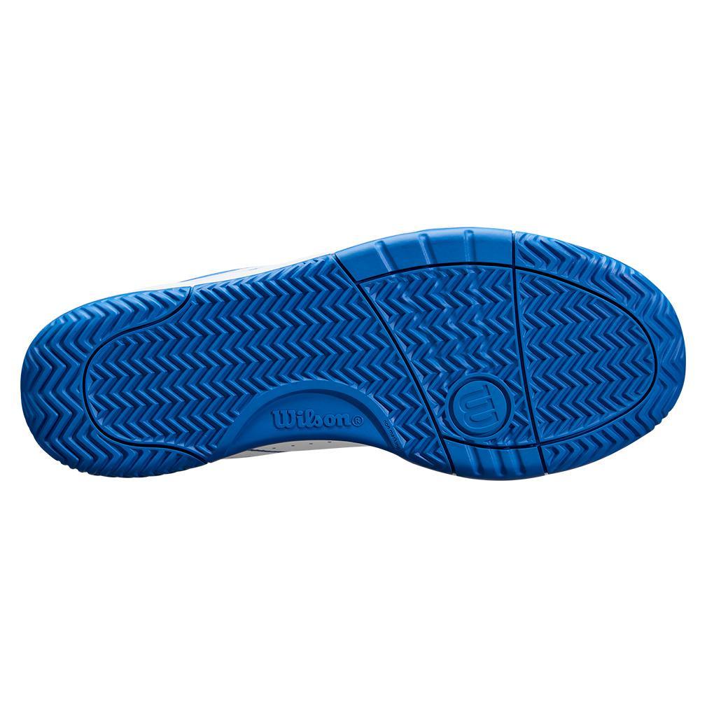 Men`s Pickle Pro Pickleball Shoes White and Deja Vu Blue SHOES WILSON