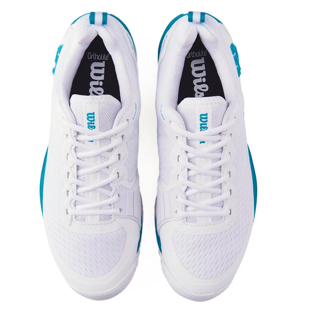 Men`s Rush Pro 4.5 Oz Tennis Shoes White and Atomic Blue WILSON